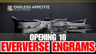 Opening 10 Eververse Engrams  Destiny 2 Engrams  Engram Rewards and Loot [upl. by Rosalie760]