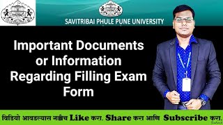 Sppu  Exam Form  Important Information amp Required Documents [upl. by Esidnak]