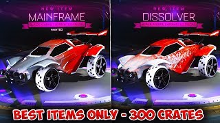 BEST ITEMS ONLY  INSANE 300 PCC CRATE OPENING IN ROCKET LEAGUE  Crate Opening Highlights [upl. by Rutledge]