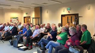 Cor Meibion Llanelli Male Voice Choir singing Dashenka at rehearsals [upl. by Alorac]