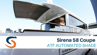 Sirena Yachts 58 Coupe with SureShade ATF Automated Shade [upl. by Boswall]