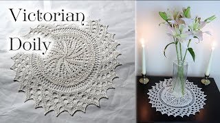 1845 Victorian Doily  Historical Knitting [upl. by Piefer93]