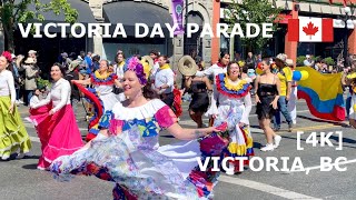 🇨🇦4k124TH VICTORIA DAY PARADE VICTORIA BC Canada 2024 [upl. by Kella]