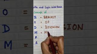 BODMASbodmas rulemaths mathtricks [upl. by Haral]