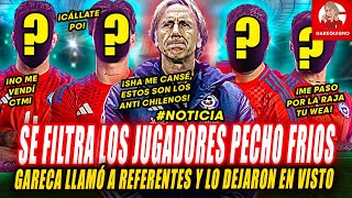 SE FILTRA LISTA de JUGADORES que QUIEREN FUERA a GARECA de CHILE [upl. by Hammel]