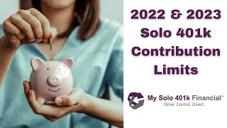 2023 Solo 401k Contribution Limits SelfEmployed 401k Selfdirected 401k Individual 401k [upl. by Louella217]