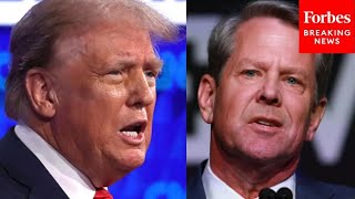 Trump Attacks Georgia Republicans Brian Kemp And Brad Raffensperger At Rally In Atlanta GA [upl. by Nwhas726]