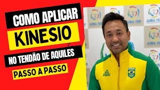 Como aplicar bandagem elástica  kinesio taping no tendão de aquiles  ​⁠d3tapebrasil45 [upl. by Gayelord76]