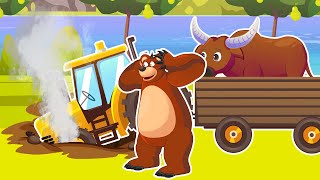 The Bear FarmTransporting Buffaloes to the Barn Unfortunately the Vehicle Broke Down Vehicles Farm [upl. by Iba]