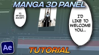 SMOOTH 3D Camera Movement  After Effects 3D Manga edit Tutorial [upl. by Nnaycart93]