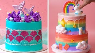 How To Make Cake For Your Coolest Family Members  Yummy Birthday Cake Hacks  So Yummy [upl. by Oiciruam911]