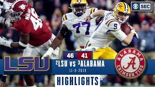 LSU vs Alabama Highlights  Tigers take down Tide in INSTANT CLASSIC  CBS Sports [upl. by Tisbe]