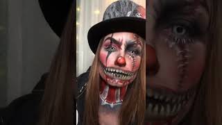 Horror Clown ❤️ horrorshorts horrormakeup halloween [upl. by Hector]