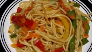 LOMEIN VERDURAS PASTA CHINA O SPAGUETTI CHINO [upl. by Wesley]