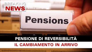 La Pensione di Reversibilità Il Cambiamento In Arrivo [upl. by Rocca]