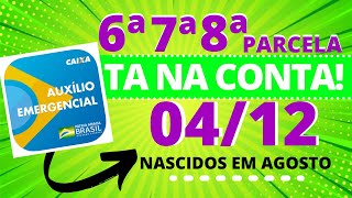 AUXÍLIO EXTENSÃO  VEJA QUEM RECEBE A 6ª7ª E 8ª PARCELA NESTA SEXTAFEIRA 0412 [upl. by Edi174]