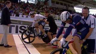 Mens Sprint Final  2014 UCI Track Worlds [upl. by Htabmas624]