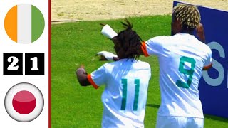 Ivory Coast U23 vs Japon U19 21 All Goals Highlights  French Toulon [upl. by Norman]