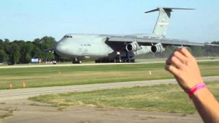 Airventure 2012  C5 Landing [upl. by Adlai]