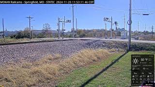 MOKAN Railcams Springfield Missouri BNSF Thayer North Subdivision MP 20470 RECURRENT STREAM [upl. by Durkin]