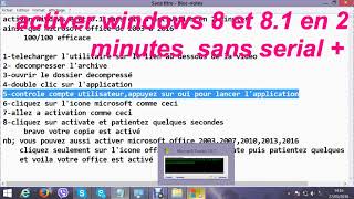 activer Windows 8 et 81 et Microsoft office sans clé dactivation en 2 min [upl. by Bear]