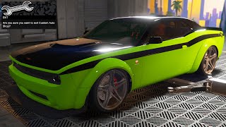 GTA 5 Online  Bravado Gauntlet Hellfire Dodge Challenger SRT Demon  DLC Vehicle Customization [upl. by September715]