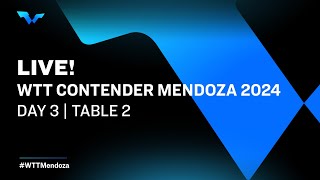 LIVE  T2  Day 3  WTT Contender Mendoza 2024 [upl. by Earehs]