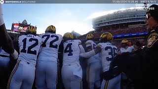 2024 Ohio State vs Michigan football brawl College football rivalry fight seen on bodycam footage [upl. by Kcirded]