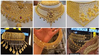 Latest Bridal Gold Necklace Set Designs 2024  Gold necklace design  Bridal Gold necklace design [upl. by Einnal]