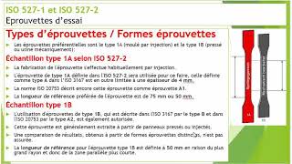 ASTM D638 ou ISO 527 Détermination des propriétés en traction ISO5271 et 2 ISO5273 ISO5274 et 5 [upl. by Airat635]