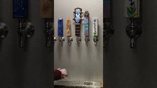 Some tap handles at Growler Bay Brewing food brewer brewed brewmaster taproom brewcrew brew [upl. by Yssak]