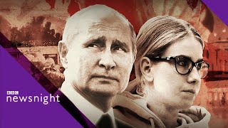 Moscow protests Police crackdown and opposition activist Lyubov Sobol arrested  BBC Newsnight [upl. by Leirraj]