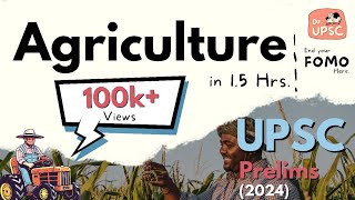 🌾🌱Complete Agriculture in One Video  🎯UPSCPRELIMS 2024 🚀 Must watch [upl. by Stafani572]