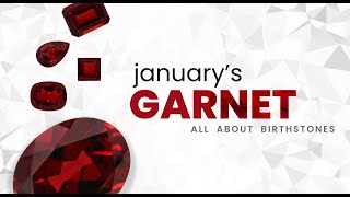 All About Birthstones January Birthstone  Garnet  Angara Jewelry  Angaracom [upl. by Erica]