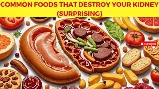 6 Common Foods That DESTROY Your Kidneys MUST AVOID [upl. by Barrington]