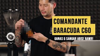 Review si Comandante Baracuda C60 Hand Grinder Ganas amp sangar abis Rawr [upl. by Nemrac]