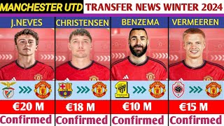 🚨ALL MANCHESTER UNITED CONFIRMED✅RUMOURS AND AGREED TRANSFER NEWSJANUARY TRANSFER WINDOW 2024 [upl. by Kat106]