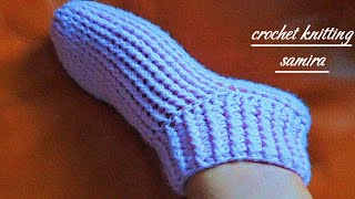 magnifique👌comment faire des pantoufles au crochet pour femmes amp hommes super facilecrochet slipper [upl. by Assecnirp424]