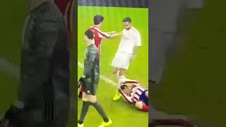 It was Sergio Ramos Valverde Tackle Morata Super Cup Final Madrid Derby [upl. by Landmeier]