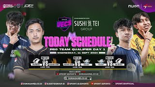 🔴 LIVE UECS MLBB X SUSHI TEI GROUP  PRO TEAM QUALIFIER DAY 1 [upl. by Lambert712]