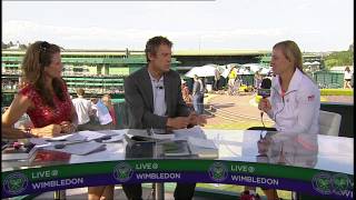 Angelique Kerber Live  Wimbledon interview [upl. by Nikkie242]