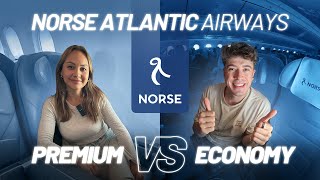 London to New York  The new CHEAPEST way  Norse Airways Economy vs Premium Comparison [upl. by Nebeur625]