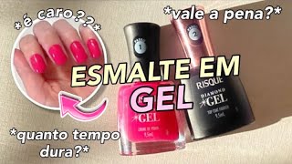 PASSEI ESMALTE EM GEL SEM CABINE UV PELA PRIMEIRA VEZ VALE A PENA QUANTO TEMPO DUROU [upl. by Kingdon]