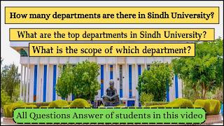 Sindh University Top Departments  Scope Of Departments  Total Departments In Sindh University [upl. by Horten]