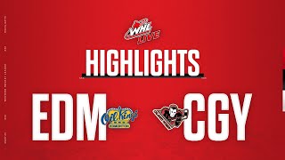 Edmonton Oil Kings at Calgary Hitmen 1125  WHL Highlights 202324 [upl. by Yraeg]