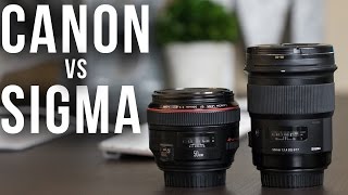 Canon L 50mm 12 vs Sigma Art 50mm 14 [upl. by Hopfinger]