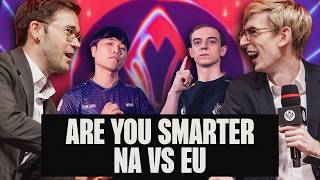 Who is Smarter NA or EU  Are You Smarter Than Casters Edition at MSI [upl. by Tezil]