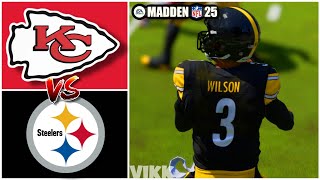 Chiefs vs Steelers Week 17 Simulation Madden 25 Rosters [upl. by Winthrop]