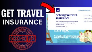 How To Get Travel Insurance For Schengen Visa [upl. by Ashbey]