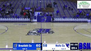 High School Boys Basketball  Breathitt County Bobcats vs Wolfe County Wolves  12192023 [upl. by Kirkpatrick149]